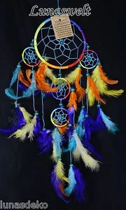 Atrapasueños indio Dreamcatcher Rainbow 12 cm diámetro - Imagen 1 de 2