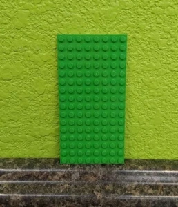 x1 Lego Baseplate Base Plate Moc Building Plate Bright Green 8x16 NEW STYLE - Picture 1 of 2