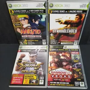 Xbox 360 4 PLAYABLE DEMO GAMES = 30 GAMES Used Free Ship - Picture 1 of 9