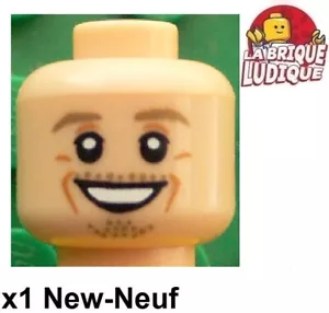 Lego 1x Minifiguren Kopf Head Max Kruse DFB Fußballer Lächeln Bart 3626pb1603 Neu - Bild 1 von 1
