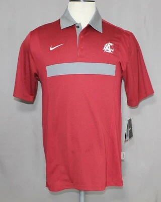 NUEVA Camisa Polo Nike Dri-Fit Washington State Cougars 443233 Para Hombres Talla Pequeña Foto 1 de 4