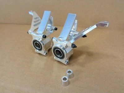 New HPI Baja 5t 5b Complete Silver Aluminum Front Hubs Carriers Knuckles Rovan - Image 1 of 4