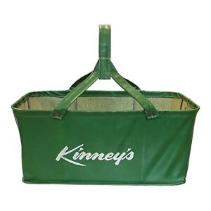 Panier à provisions Vintage Kinney's Green Shopper pratique seau pliant Co.