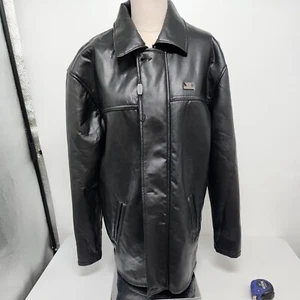 NEW Collezione Bulgo Di Milano Faux Leather Jacket Size Medium Womens coat - Picture 1 of 13