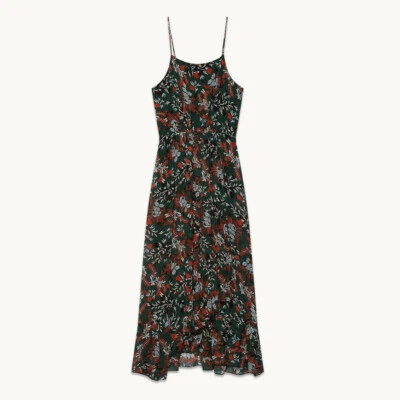 [Maje] Vestido Midi Crepé Estampado Floral Revia / Nuevo sin Etiqueta / Limitado  Foto 1 de 4