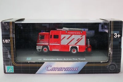 LE7820 CARARAMA HONGWELL 188 1/87 Camion Mercedes Benz Actros Fire Truck rouge - Photo 1/3