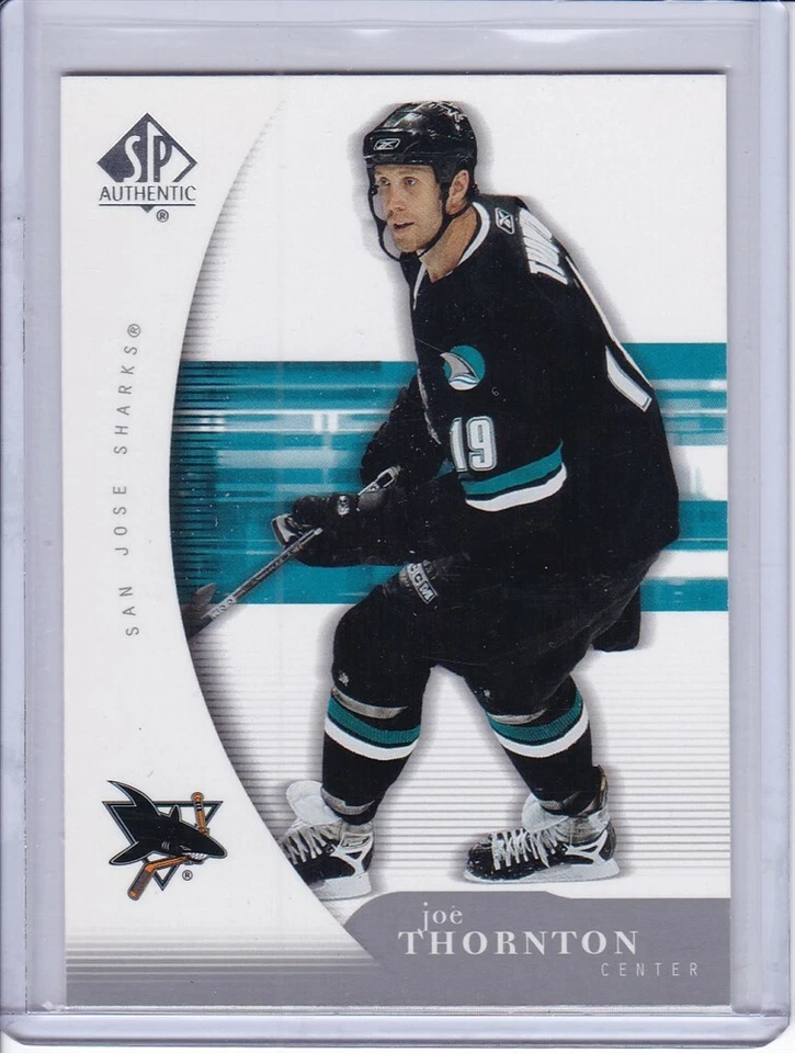 Joe Thornton 2005 SP Authentic Hockey Card 85 Grade MT - Image 1 of 2