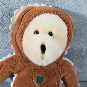 "Disfraz de hombre de peluche de oso pan de jengibre de Eddie Bauer juguete de peluche 13" - Imagen 1 de 9