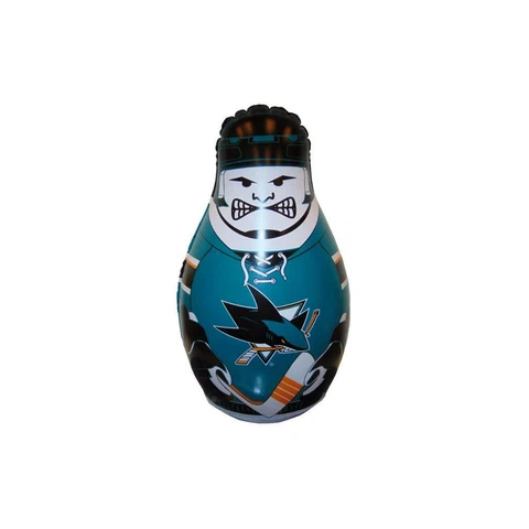 San Jose Sharks Mini Bop Bag Inflatable Punching Bag [NEW] NHL Balloon Cover