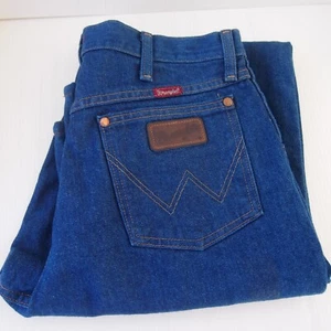 Wrangler 13MWZPW men's relaxed fit 100% cotton denim jeans 31x38 long inseam - Picture 1 of 7