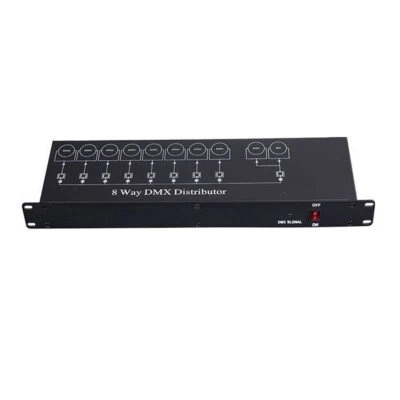 8-Channel DMX512 Signal Amplifier 30W LED DMX Splitter for Stage Light Control- - Image 1 of 4