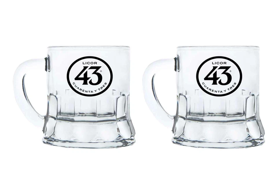 Licor 43 Minibeer Glas 2er Set Shotglas Pinnchen Likör Liquor 43er - Bild 1 von 1