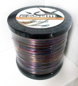 EXSUM Nylon Monofilament Fishing Line Super Soft Strong 80LB 2LB - Rainbow Camo - Picture 1 of 2