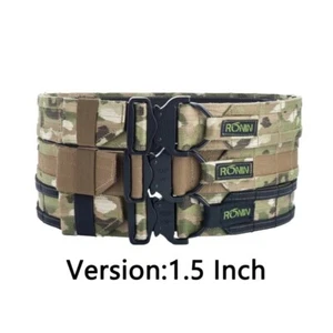 Ronin Tactical SENSHI Belt Outdoor Military Hunting Double Layer Molle ARMY 1.5" - Picture 1 of 14