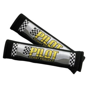 Pilot Pair of Seat Belt Cushions Black for Car Tuning - Picture 1 of 2