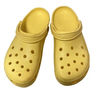 Crocs rutschfeste Clogs Schuhe gelb Herren Gr. 13 M TOP GEBRAUCHT - Bild 1 von 5