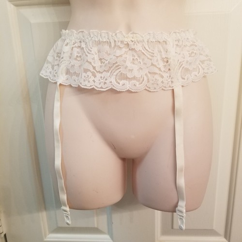 Abito da sposa panna pizzo elasticizzato 4 giarrettiere cintura di Christian Dior taglia 1