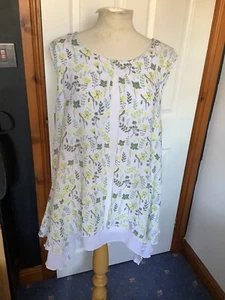 klass size 20 floral layered pullover blouse - Picture 1 of 7