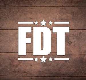 FDT F*ck Donald Trump Vinyl Sticker, Car, Window Door Bumper Decal, Anti Trump - Picture 1 of 3