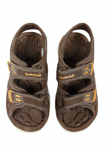 Timberland Seaswirl sandali da spiaggia marroni in morbida pelle ragazzo (taglia: 12) 6062