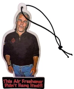 TWO PACK Jeffrey Epstein Car Air Fresheners / 4 Scents DIDN'T HANG ITSELF 10z - Picture 1 of 1