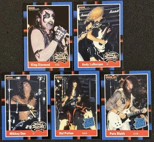King Diamond 1988 Donruss (not Topps) Style Trading Card Retro Custom Cards x5 - Picture 1 of 1
