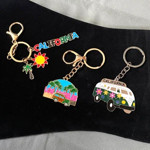 California Keychain Lot of 3 Multicolor Gold and Silver Tone New - Picture 1 of 5