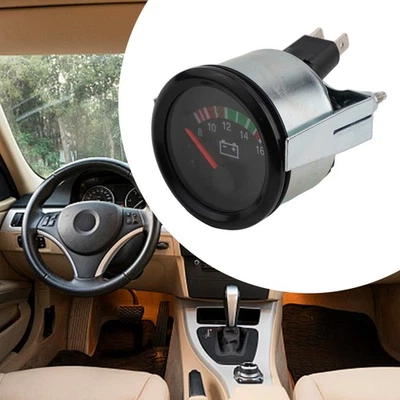 Car Digital Volt Meter 8-16V Voltmeter High Universality Fitment Metal Body - Image 1 of 4