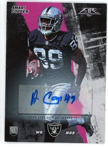 2015 Topps Fire Amari Cooper Pink Rookie RC Auto Autograph #3 #/25 - Picture 1 of 1