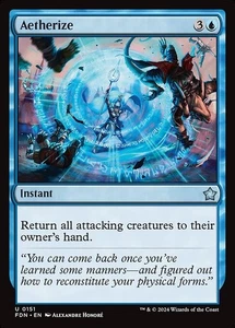 Aetherize x1 1x FOIL Foundations NM MTG - Picture 1 of 1