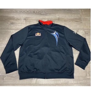 Red Bull Racing Team Jacket Mens XL Black Puma Formula 1 F1 Full Zip Track Coat - Picture 1 of 11