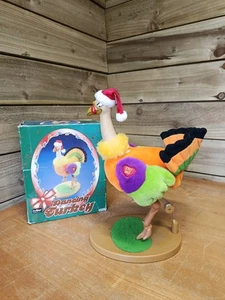 Dancing Christmas Turkey Vintage Musical Battery Electronic Toy Boxed - *DEFEKT* - Bild 1 von 8