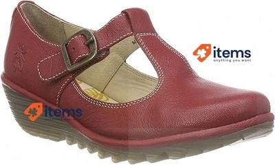 Fly London Zapatos De Niña Yady K Mary Janes Negros 001 33 Eu - Imagen 1 de 4