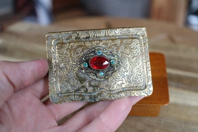 ANTIGUO ESTUCHE CHECO PARA TARJETAS CON JOYAS DE 1920 - Museo William Dash 8000 Londres Foto 1 de 4