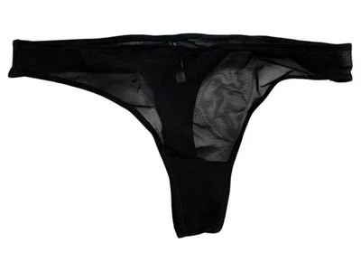 Ropa interior tanga negra transparente Express para mujer M Foto 1 de 4