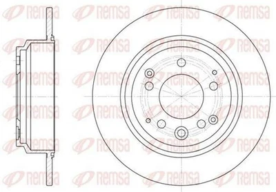 2x REMSA 6922.00 Disque de frein Arrière pour HONDA Legend II Limousine (KA) - Photo 1/4