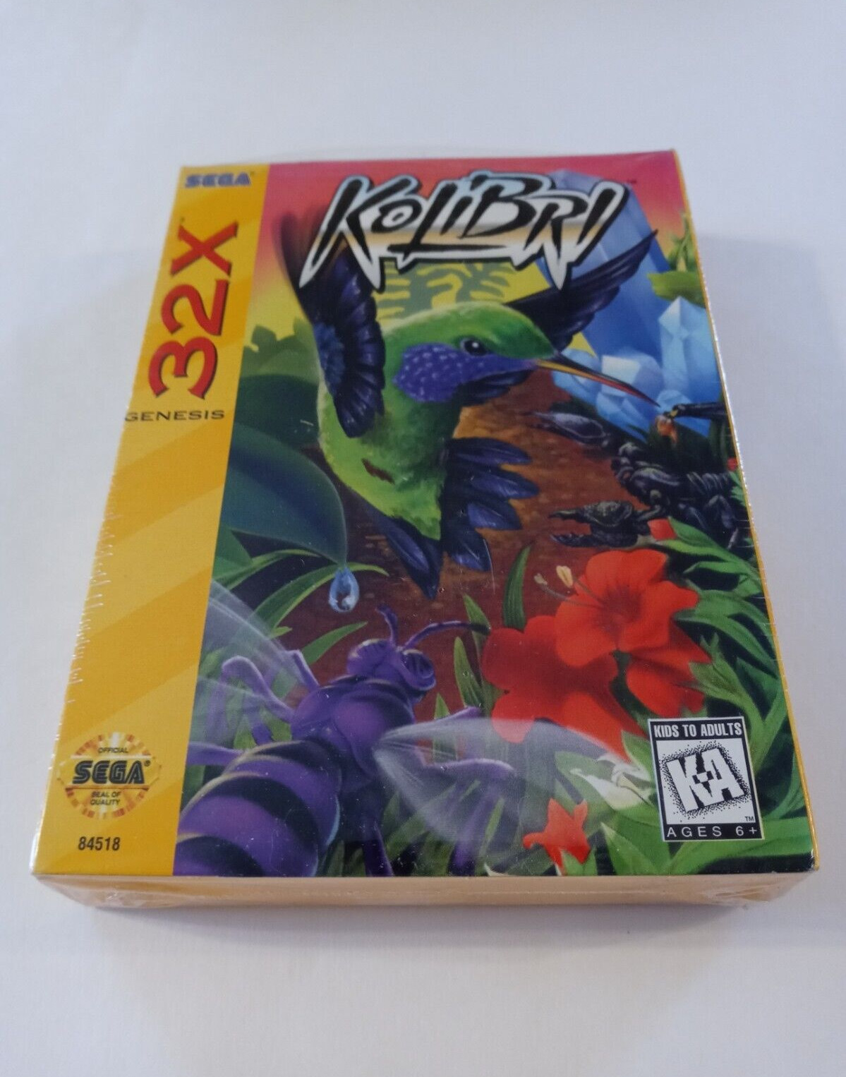 Kolibri (Sega Genesis 32X) NEW FACTORY SEALED, NEAR-MINT, Rare - Protective Case