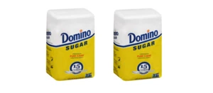 Domino Premium Pure Cane Granulated Sugar, 4 lb Bag, Pack of 2 - Picture 1 of 2