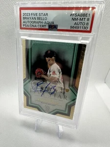 Brayan Bello 2023 FiveStar Rookie Auto /75 Boston Red Sox PSA 8 - Picture 1 of 2