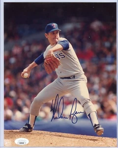 NOLAN RYAN signiertes 8 x 10 Texas Rangers Foto - mit JSA COA - Bild 1 von 2