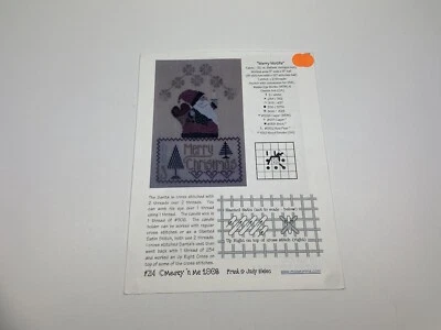 Mosey 'N Me Merry Motifs Counted Cross Stitch Pattern Christmas Santa - Image 1 of 3