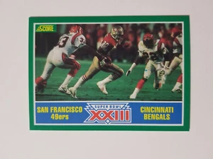 JOE MONTANA AND JERRY RICE 1989 SCORE FOOTBALL CARD #275 SAN FRANCISCO 49ERS - Picture 1 of 2