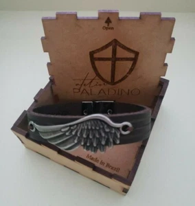 Armband echt Leder braun Atelier Paladino Silverwing mit Magnetverschluss - Bild 1 von 11