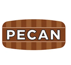 Pecan Labels 1000 per Roll Food Store Flavor Stickers .625" X 1.25" - Picture 1 of 1