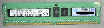 HP 8GB ECC Server RAM 1Rx4 PC4-2133P-R 752368-081 - Immagine 1 di 4