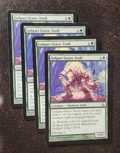 4x Golgari Grave-Troll rare creature cards - Ravnica, City of Guilds - NM/VG - Picture 1 of 1