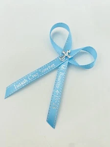 12-Baptism Favors Personalized Ribbons/Baby Shower First Communion Bautizo - Picture 1 of 5
