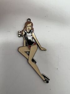 Hustler PinUp Sexy Girl Keychain 