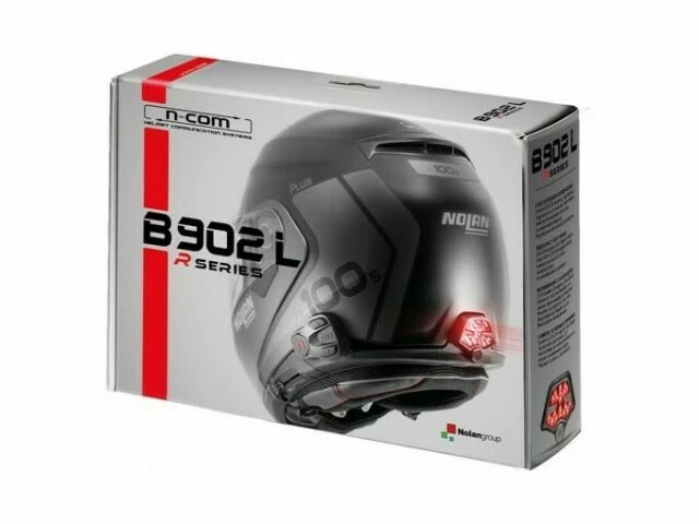 Nolan N-Com R Series B902L Interfono con Bluetooth per Casco Nolan N100-5 Plus, Nolan N87 Plus, N90-3 - Nero
