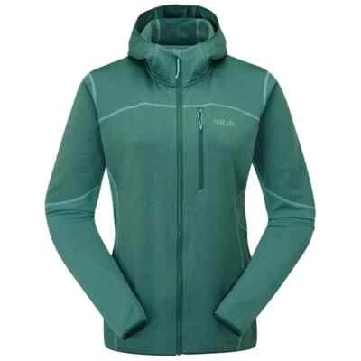 Rab Womens Hooded Jacket Thermal Fleece Warm Walking Ascendor UK Size 14,16 - Image 1 of 4